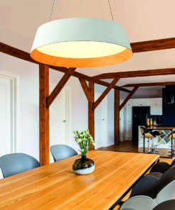 Alternative view of TORONTO MATTE WHITE EXTERIOR AND PAINTED WOOD INTERIOR